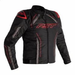RST S-1 Men's Textile Waterproof Motorcycle Jacket - Black/Grey/Red