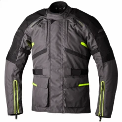 RST Endurance CE Men's Textile Motorcycle Jacket - Graphite/Flo Yellow
