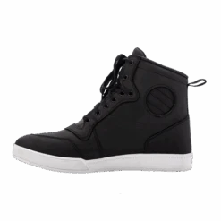 RST HITop Moto Ladies' CE Waterproof Motorcycle Sneakers -Outlet MotoGear Pro Store 103126 hitop moto sneaker ladies ce waterproof boot blackblack left 21261.1648209535