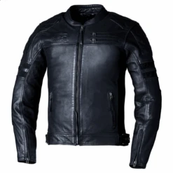 RST Hillberry 2 Leather Motorcycle Jacket - Black