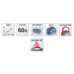 Givi 60 Litre Waterproof Duffel Bag With Roll Top Closure - Black 7 Givi 60 Litre Waterproof Duffel Bag With Roll Top Closure - Black -Outlet MotoGear Pro Store 14170 Givi EA119BK Waterproof Seat Bag 60L Black 1000 5 83302.1663259563