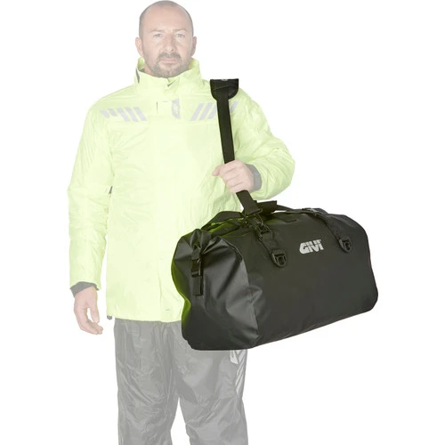 Givi 60 Litre Waterproof Duffel Bag With Roll Top Closure - Black 2 Givi 60 Litre Waterproof Duffel Bag With Roll Top Closure - Black - Image 2