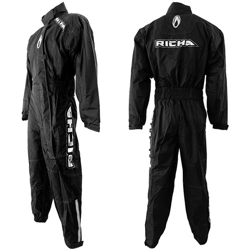 Richa Typhoon Rain Overall - Black 2 Richa Typhoon Rain Overall - Black - Image 2