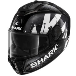 SHARK Spartan RS Motorcycle Helmet - Stingrey KWA Black/White