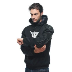 Dainese Daemon-X Armoured Motorcycle Hoodie - Black & White 948 -Outlet MotoGear Pro Store 22887 913 1735263948 c 1 3 600 57409.1705754471