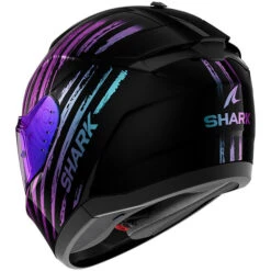 Shark Ridill 2 Motorcycle Helmet - Assya KXK Metallic Black/Blue/Purple *Iridium Visor Not Included* -Outlet MotoGear Pro Store 24399 210 he1120e kxk d 1 3 600 62540.1706092387