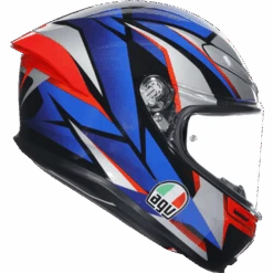 AGV K6-S Slashcut Motorcycle Helmet Full Face - Blue/Red/Silver/Black ECE 22.06 -Outlet MotoGear Pro Store 300724 blu 3 71297.1675877670