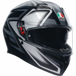 AGV K3 Motorcycle Helmet Full Face - Matte Black/Grey Compound ECE 22.06