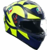 AGV K1-S Soleluna 2018 Replica Full Face Motorcycle Helmet - Indigo/Yellow ECE 22.06