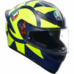 AGV K1-S Soleluna 2018 Replica Full Face Motorcycle Helmet - Indigo/Yellow ECE 22.06