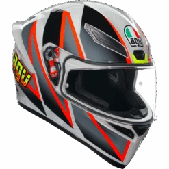AGV K1-S Blipper Full Face Motorcycle Helmet - Grey/Red ECE 22.06