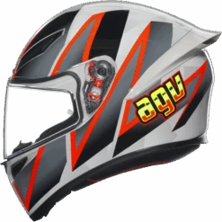 AGV K1-S Blipper Full Face Motorcycle Helmet - Grey/Red ECE 22.06 -Outlet MotoGear Pro Store 300763 gry 4 92793.1675877180