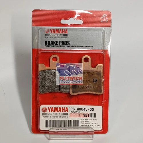 Genuine Yamaha OEM FJR1300 All Years Front Brake Pad Pair Set - 3P6-W0045-00 1 Genuine Yamaha OEM FJR1300 All Years Front Brake Pad Pair Set - 3P6-W0045-00
