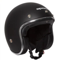 Spada Classic Open-Face Motorcycle Helmet - Matt Black -Outlet MotoGear Pro Store 8156326 4 05234.1668876736
