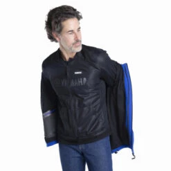 Genuine Yamaha Men's Paddock Blue Softshell Rwan Armoured Riding Hoodie/Jacket -Outlet MotoGear Pro Store A24 JJ102 E0 0L 24 PB riding softshell men Rwan Studio 0010 10653.1700059470
