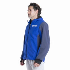 Genuine Yamaha Men's Paddock Blue Softshell Rwan Armoured Riding Hoodie/Jacket -Outlet MotoGear Pro Store A24 JJ102 E0 0L 24 PB riding softshell men Rwan Studio 002 11496.1700059470