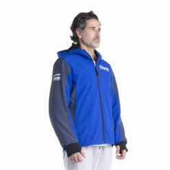 Genuine Yamaha Men's Paddock Blue Softshell Rwan Armoured Riding Hoodie/Jacket -Outlet MotoGear Pro Store A24 JJ102 E0 0L 24 PB riding softshell men Rwan Studio 003 98672.1700059470
