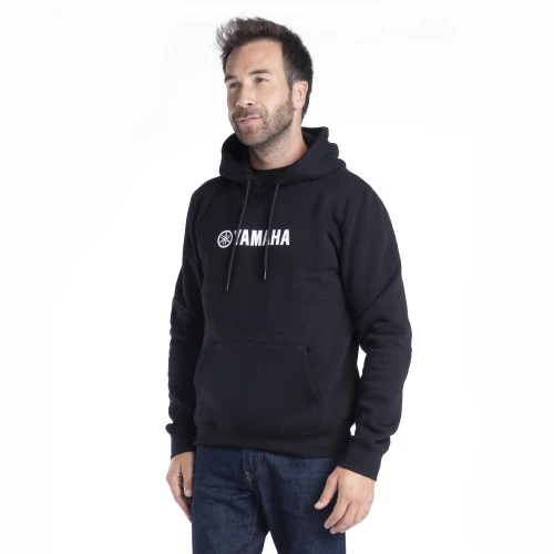 Genuine Yamaha Paddock Blue Akita Unisex Hoody - Black 3 Genuine Yamaha Paddock Blue Akita Unisex Hoody - Black - Image 3