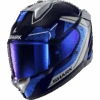 Shark Skwal I3 Motorcycle Helmet RHAD - Blue/Chrome/Silver