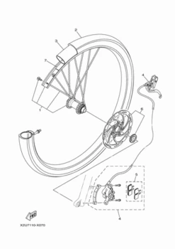 Genuine OEM Yamaha Moro 07 E-Bike Tyre Inner Tube Front/Rear