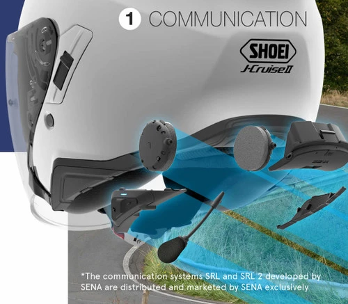 SHOEI J-Cruise2 Open Face Motorcycle Helmet - Matt Black 4 SHOEI J-Cruise2 Open Face Motorcycle Helmet - Matt Black - Image 4