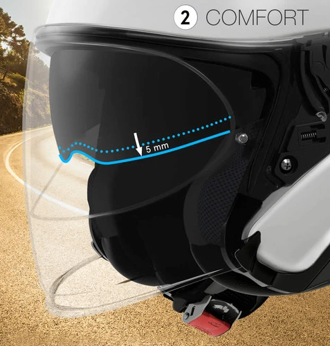 SHOEI J-Cruise2 Open Face Motorcycle Helmet - Matt Black 2 SHOEI J-Cruise2 Open Face Motorcycle Helmet - Matt Black - Image 2