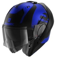 Shark Evo-ES Modular Flip Motorcycle Helmet - Kedje Blue BKB