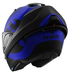 Shark Evo-ES Modular Flip Motorcycle Helmet - Kedje Blue BKB -Outlet MotoGear Pro Store Kedje5 82835.1645282730