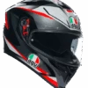 AGV K5-S Plasma Motorcycle Helmet Full Face - Black/Grey/Red