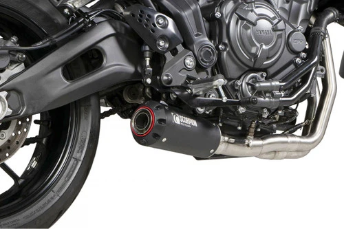 Scorpion Red Power Black Ceramic Full Exhaust System For Yamaha MT-07 2022 Onwards 5 Scorpion Red Power Black Ceramic Full Exhaust System For Yamaha MT-07 2022 Onwards - Image 5