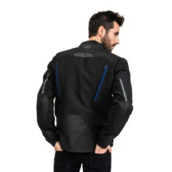 Genuine Yamaha MT Paz Men's Textile Jacket Black/Blue - Made By IXON -Outlet MotoGear Pro Store Paz Black Blue 5 91282.1635344826