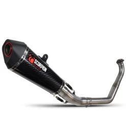Scorpion Carbon Fibre Serket Taper Full System (de-cat) Yamaha YZF R 125 2019-2020 -Outlet MotoGear Pro Store RYA113SYSCEO KIT 15435.1638364432