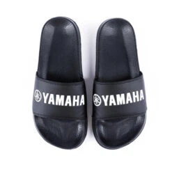 Genuine Yamaha Men's 'Revs' Collection Beach Sliders - Black -Outlet MotoGear Pro Store SLIDERS02 21104.1669893413