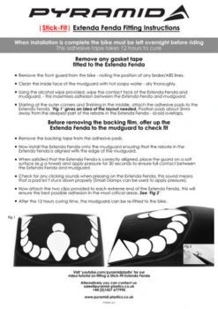 Pyramid Rear Hugger Extender 072446 For Yamaha Tracer 900 & 900GT 2018 - 2020 With Stick Fit Kit -Outlet MotoGear Pro Store Stick Fit side JPG Master 06101.1541768341