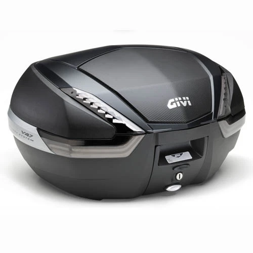 Givi V47NNT TECH Monokey Motorcycle Luggage Top Box/Case 47L With Carbon Pattern Insert And Smoked Reflectors 1 Givi V47NNT TECH Monokey Motorcycle Luggage Top Box/Case 47L With Carbon Pattern Insert And Smoked Reflectors