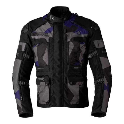 RST Pro Series Adventure-X CE Men's Waterproof Motorcycle Jacket - Navy Camo 1 RST Pro Series Adventure-X CE Men's Waterproof Motorcycle Jacket - Navy Camo