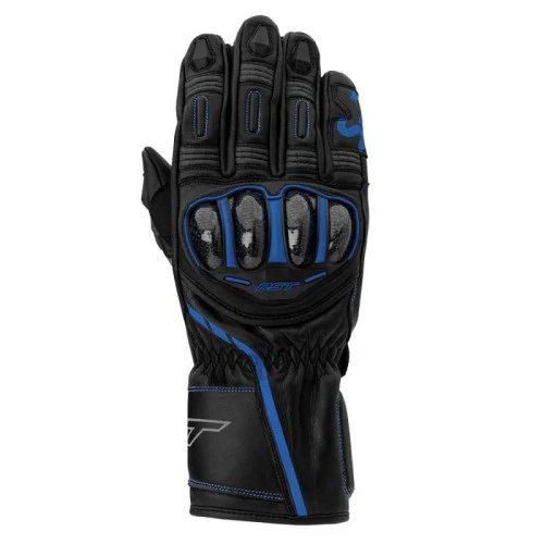 RST S-1 CE Men's Leather Motorcycle Gloves - Black/Grey/Neon Blue 1 RST S-1 CE Men's Leather Motorcycle Gloves - Black/Grey/Neon Blue