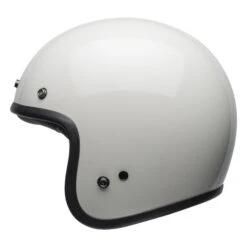 Bell Custom 500 Open-Face Motorcycle Helmet - Vintage White -Outlet MotoGear Pro Store bell custom 500 culture helmet gloss vintage white left 12717 51508.1662042694