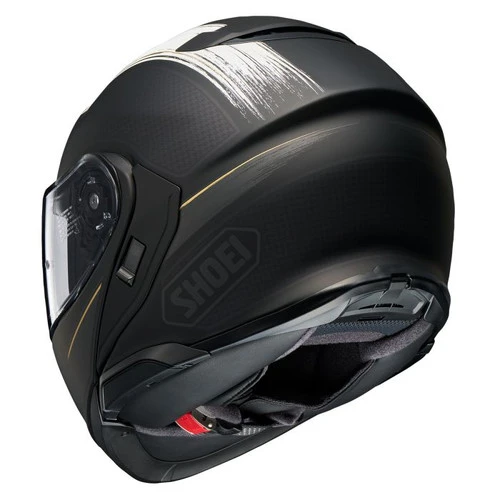 Shoei Neotec 3 Satori TC-5 Motorcycle Helmet - Black & White 2 Shoei Neotec 3 Satori TC-5 Motorcycle Helmet - Black & White - Image 2