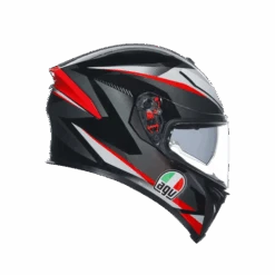 AGV K5-S Plasma Motorcycle Helmet Full Face - Black/Grey/Red -Outlet MotoGear Pro Store k5 s agv e2205 multi mplk plasma black grey red 2 22261.1675359688